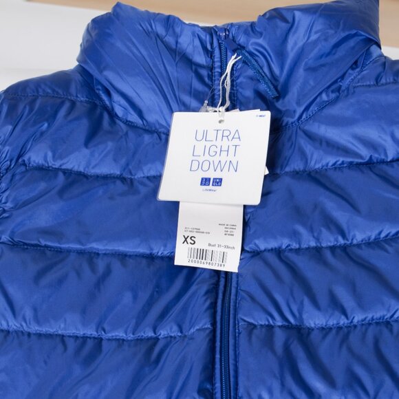 Uniqlo Ultra Light Down Vest – royal Blue XS, NWT - Picture 4 of 4